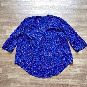 Torrid cheetah print blouse